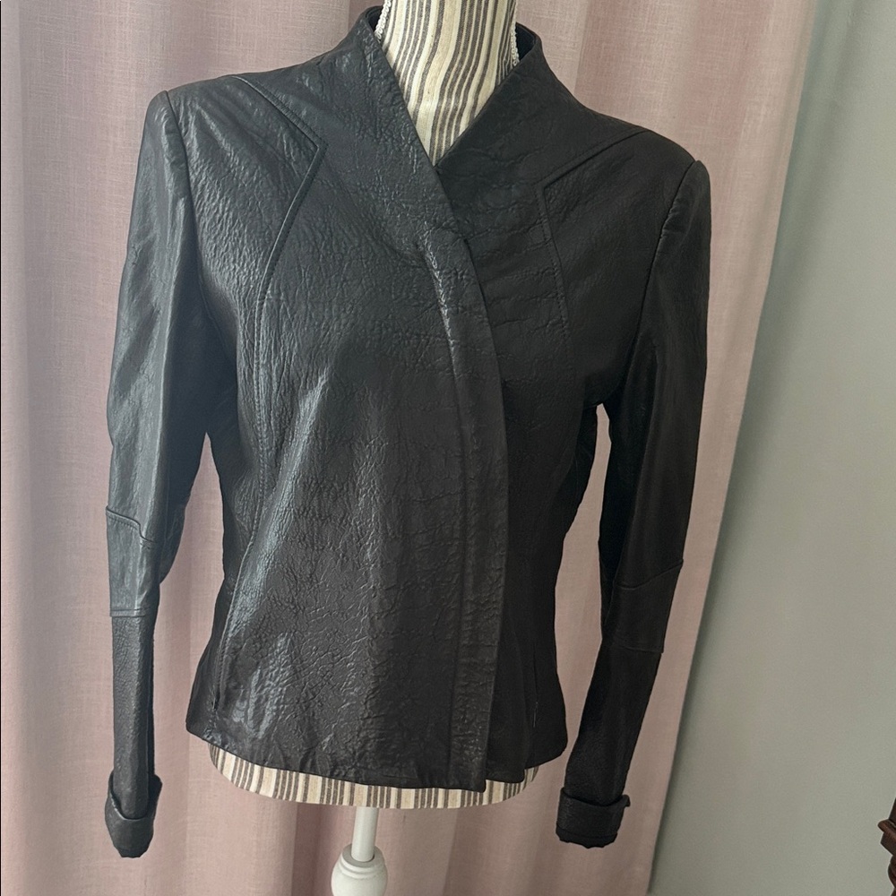Helmut Lang Dark Leather Jacket
